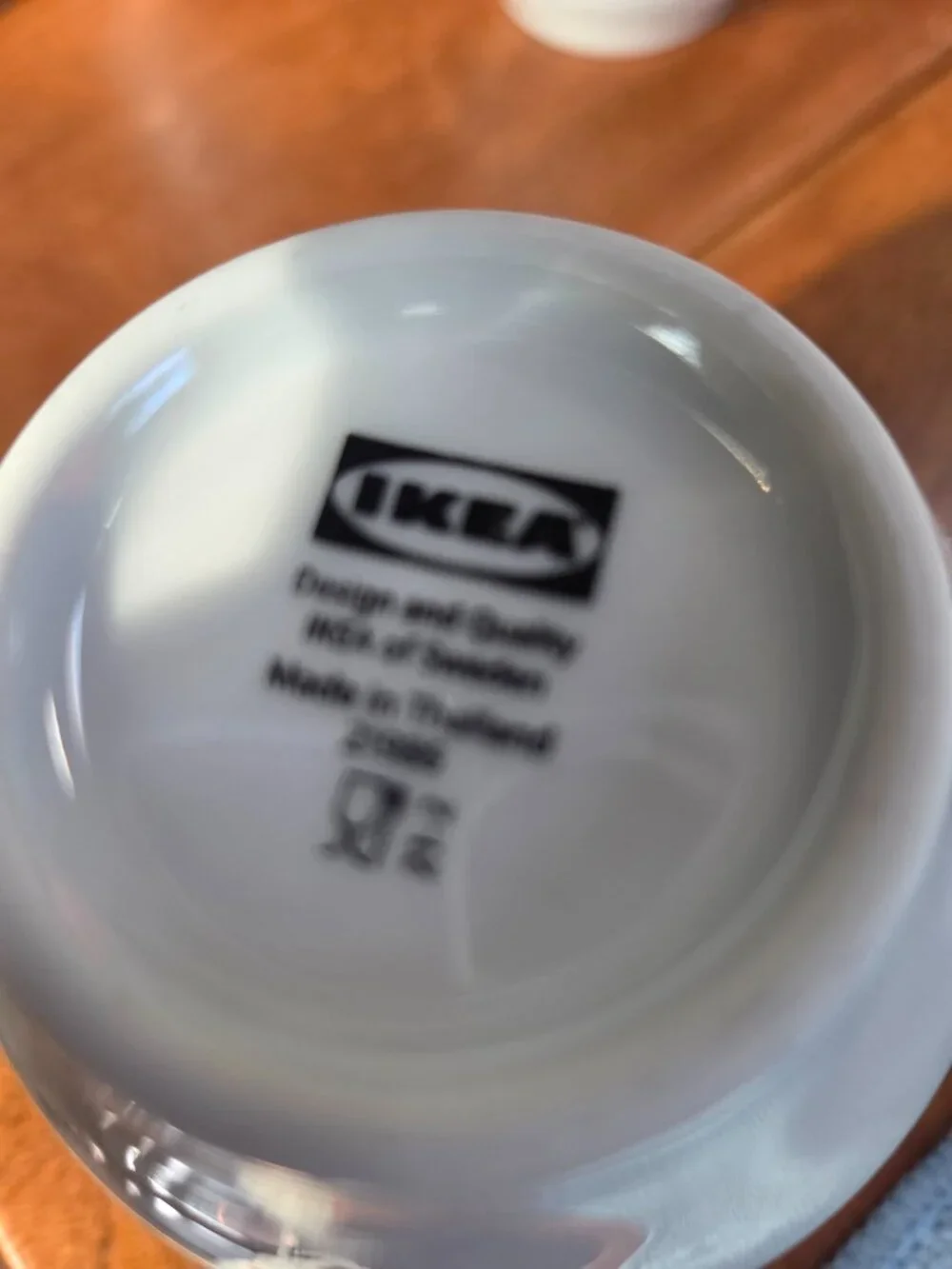 ikea cups/sake/ blue and white assorted colors one cup measures 3.5 inches